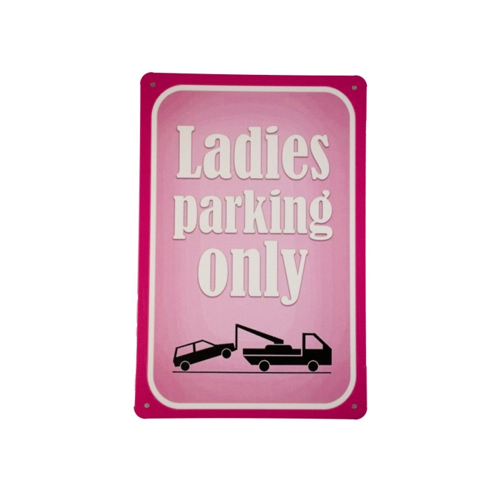 Ladies parking metalen borden