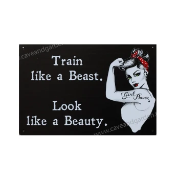 Beast & Beauty metalen decoratie