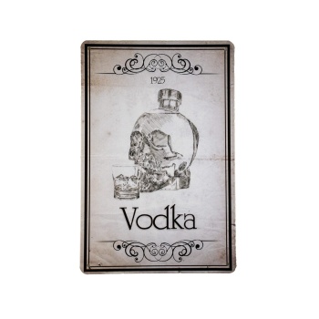 Vodka 1925 Metalen borden