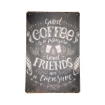 Good Coffee Good Friends – Metalen borden