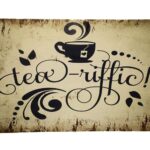 Tea Riffic – Metalen borden