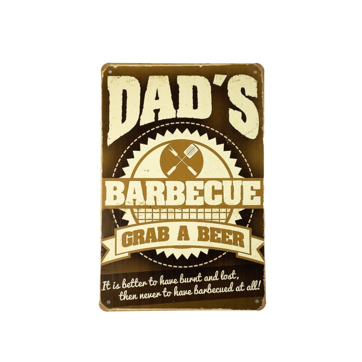 Dad`s Barbecue Grap a Beer – Metalen borden