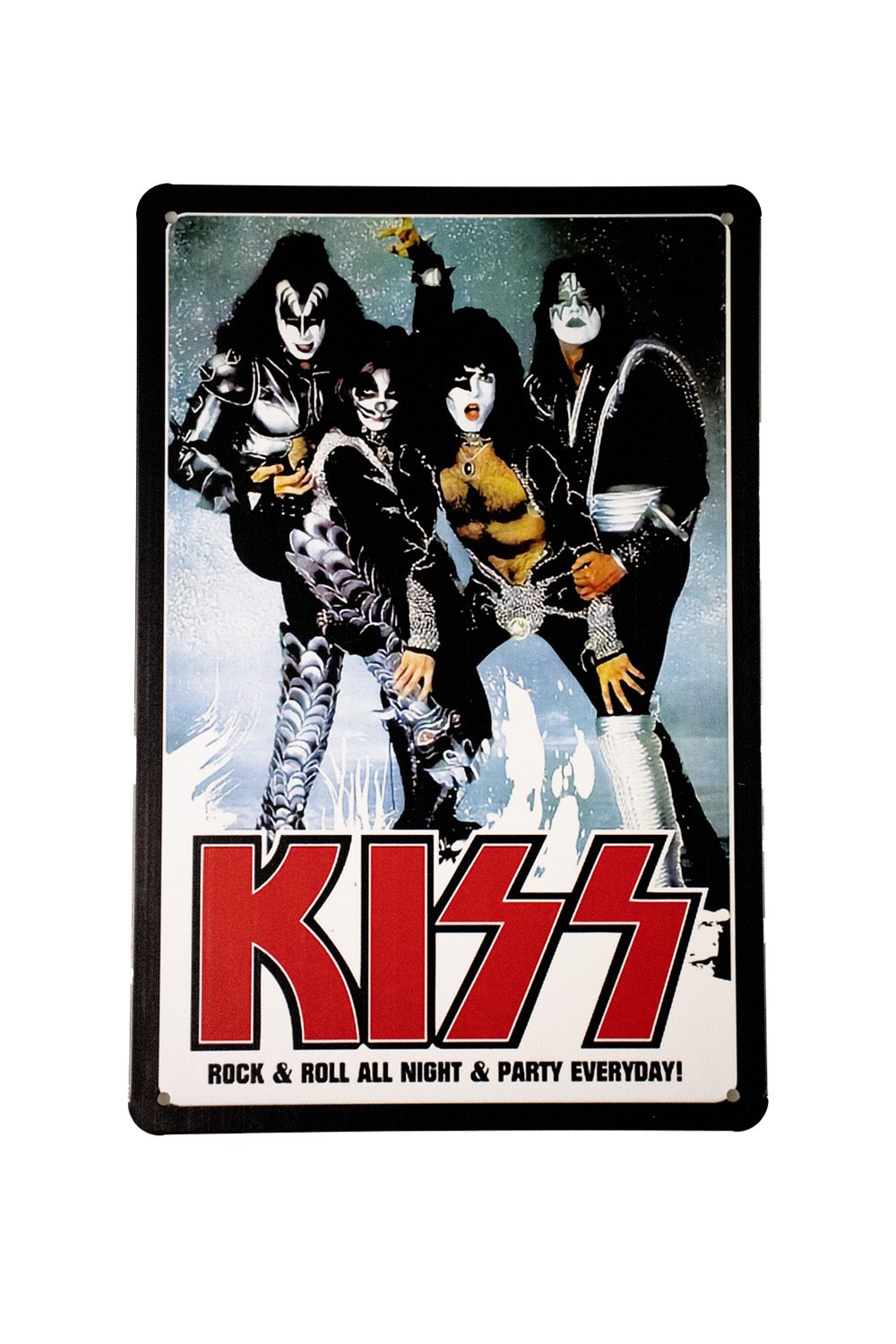 Kiss Rock and Roll – Metalen borden