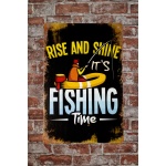 Rise and Shine Fishing Time – Metalen borden