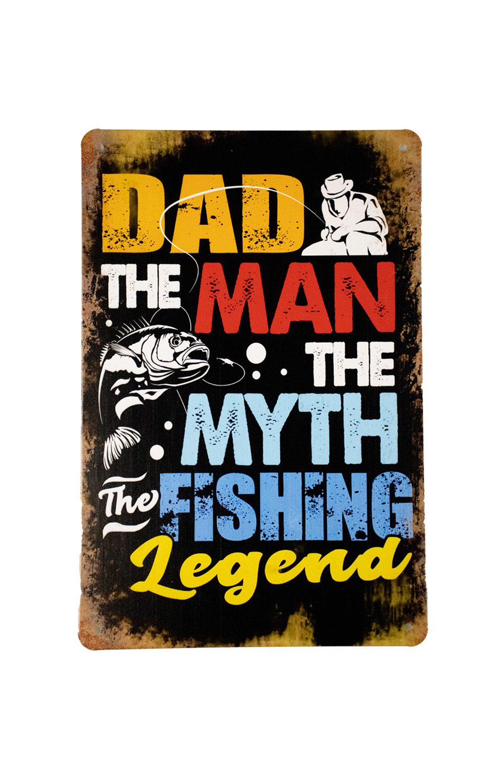 Dad The Fishing Legend – Metalen borden