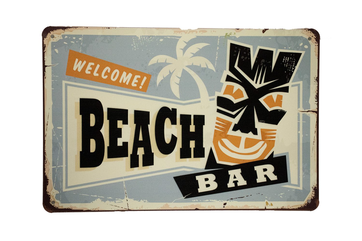 Welcome Beach Bar – Metalen borden
