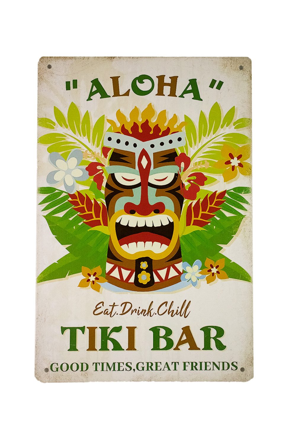 Tiki Bar Eat Drink Chill – Metalen borden