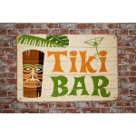 Tiki Bar Totempaal – Metalen borden