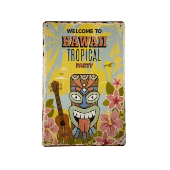 Tropical Party metalen borden