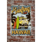 Surfing Time Hawaii – Metalen borden