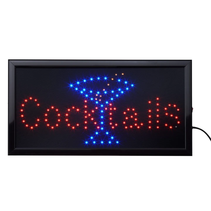 LED Bord Cocktails 50 x 25 cm