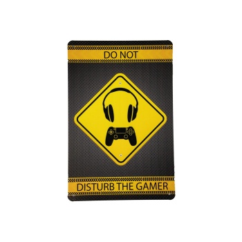 Do not disturb gamer metalen borden