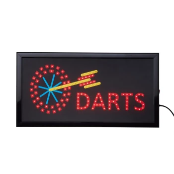 LED Bord Darts 50 x 25 cm