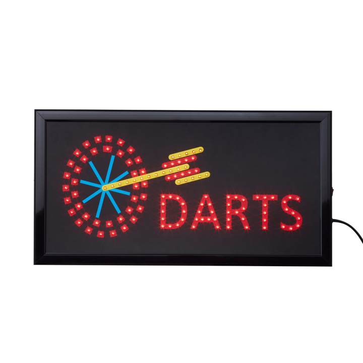 LED Bord Darts 50 x 25 cm