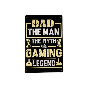 dad the gaming legend metalen borden