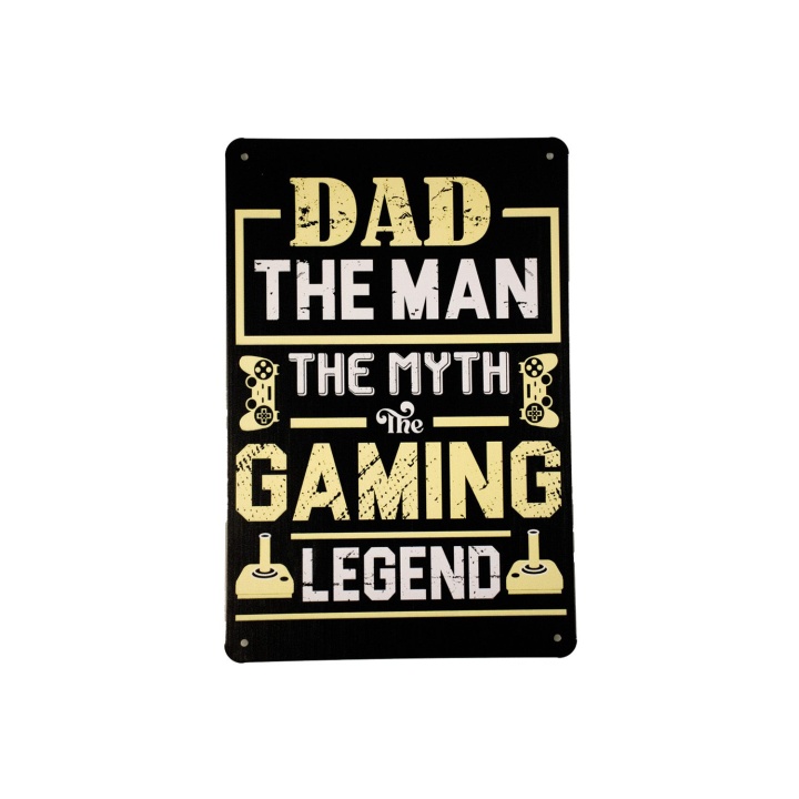 dad the gaming legend metalen borden