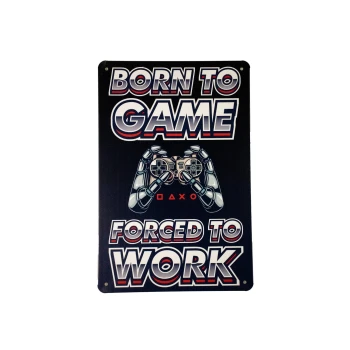 born to game metalen borden