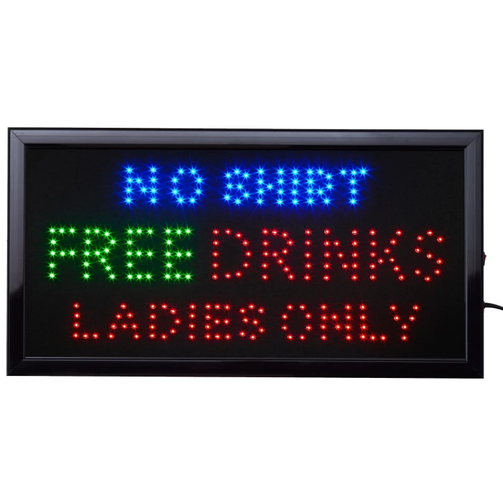 led bord no shirt 50 x 25cm