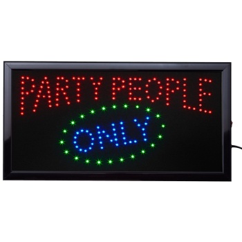 led bord party people 50 x 25 cm
