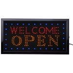 Led bord Welcome Open 50 x 25cm Cave and Garden producten carrousel slider