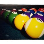 Poolballen op Kleur – Metalen borden