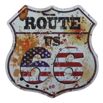 Route 66 schild licht