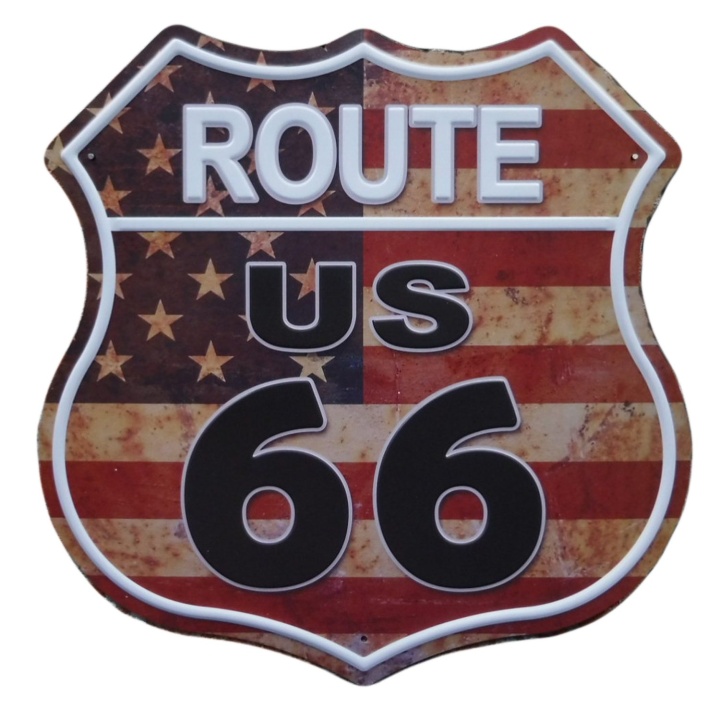 Route 66 Vlag Metalen borden