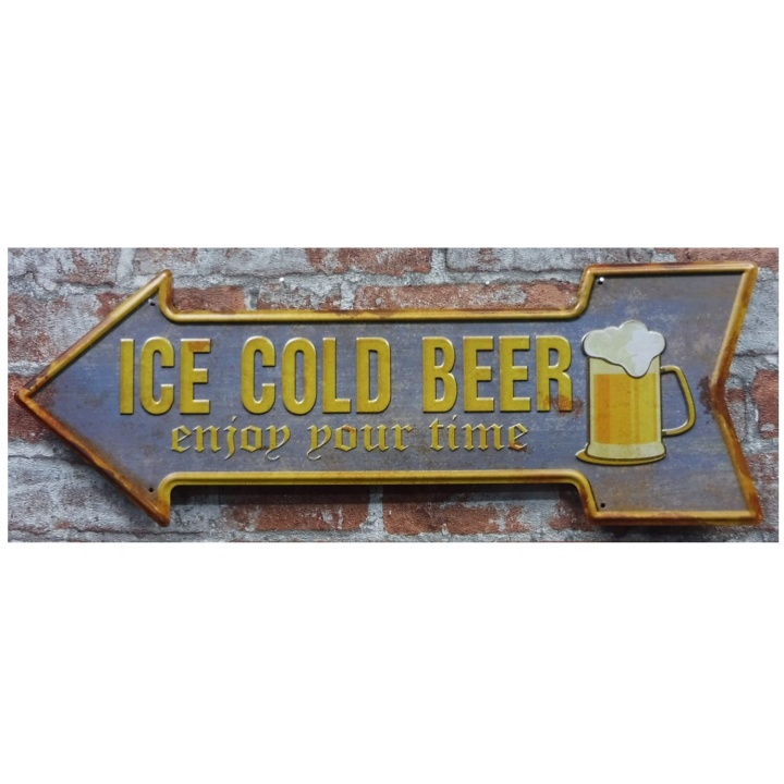 Ice cold beer L – Metalen borden