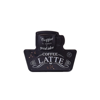 Coffee latte metalen borden