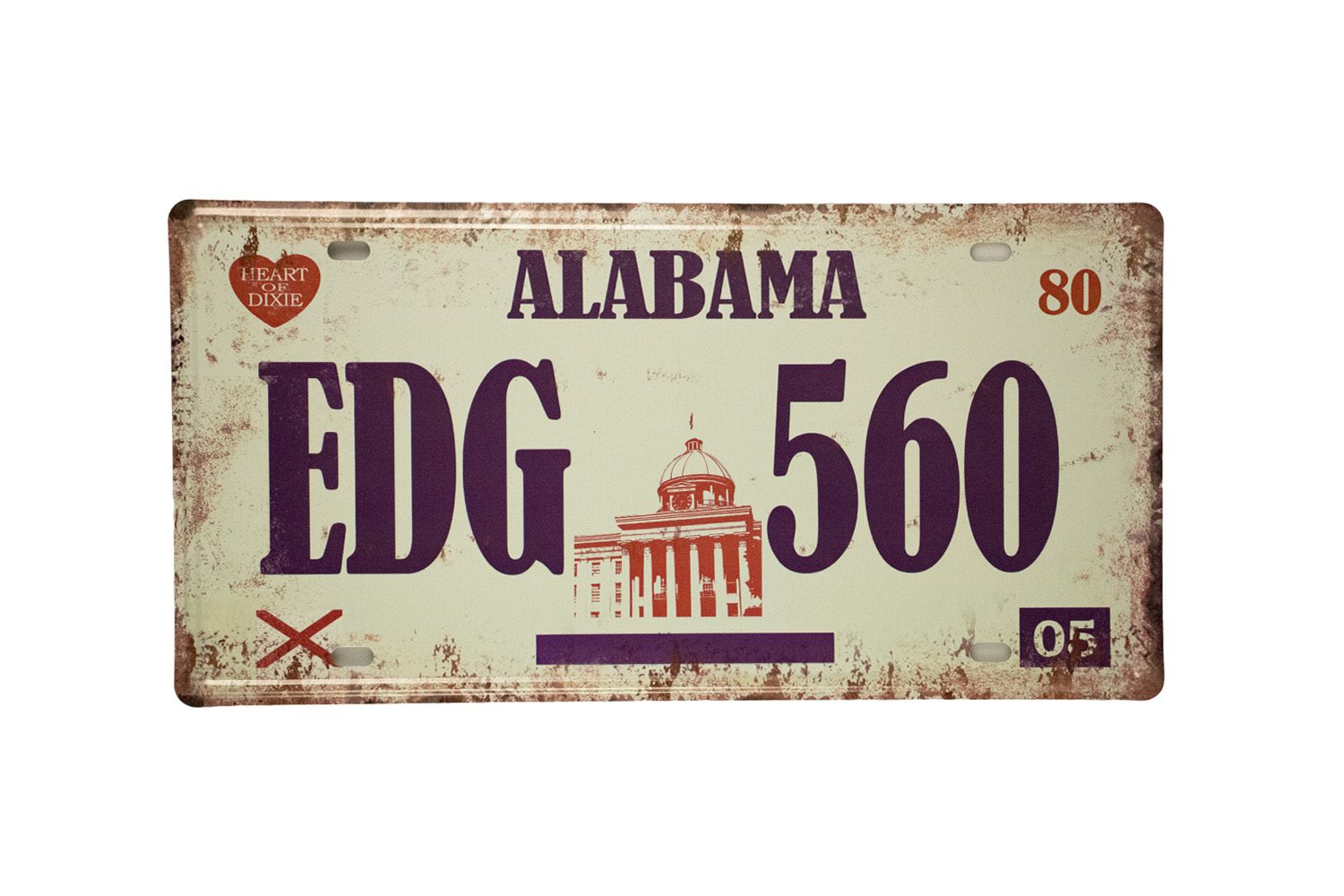 Kenteken Plaat Alabama – Metalen borden