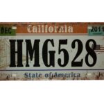 License Plate California - Metal signs Cave and Garden producten carrousel slider