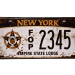 Kenteken Plaat New York Empire – Metalen borden