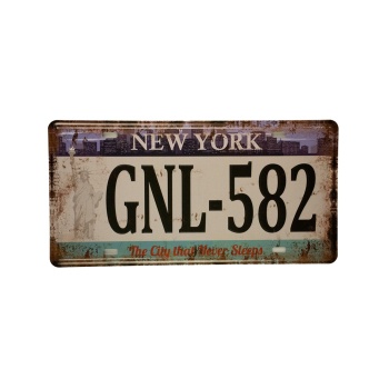 License plate New York - Metal signs