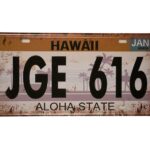 Kenteken Plaat Hawaii – Metalen borden