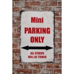 Mini Parking Only 2 – Metalen borden