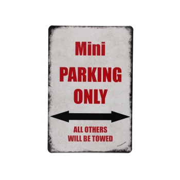 Mini Parking Only 2 - Metalen borden