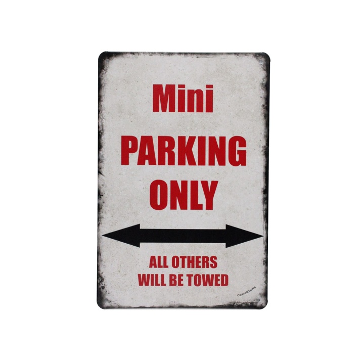 Mini Parking Only 2 Metalen borden