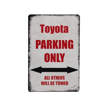 Toyota Parking Only 2 - Metalen borden