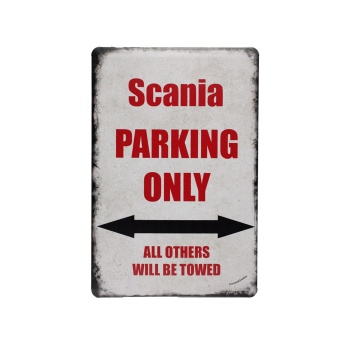 Scania Parking Only Metalen borden