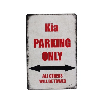 Kia Parking Only Metalen borden