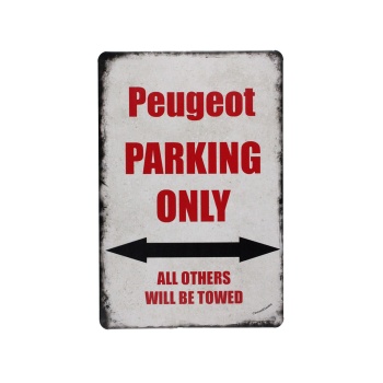 Peugeot Parking Only Metalen borden