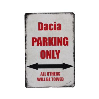 Dacia Parking Only - Metalen borden