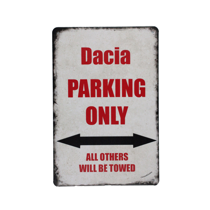 Dacia Parking Only Metalen borden