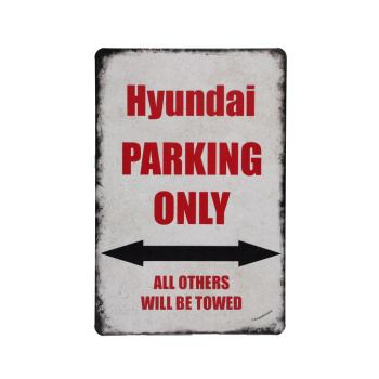 Hyundai Parking Only - Metalen borden
