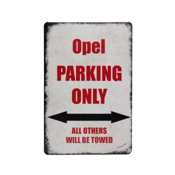 Opel Parking Only Metalen borden