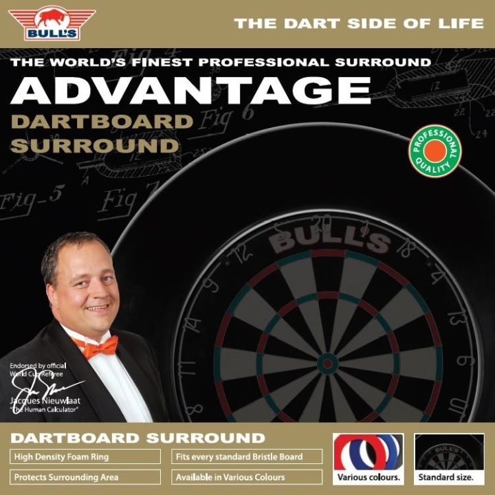 Bull’s Advantage red dartbord surround