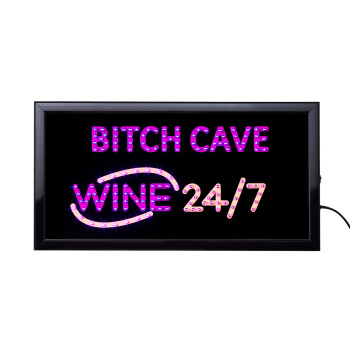 LED Bord Bitch Cave 50 x 25 cm