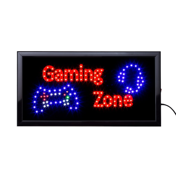 LED Bord Gaming Zone 50 x 25 cm
