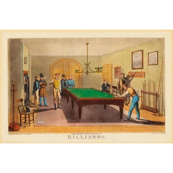 Vintage Salle de Billard poster