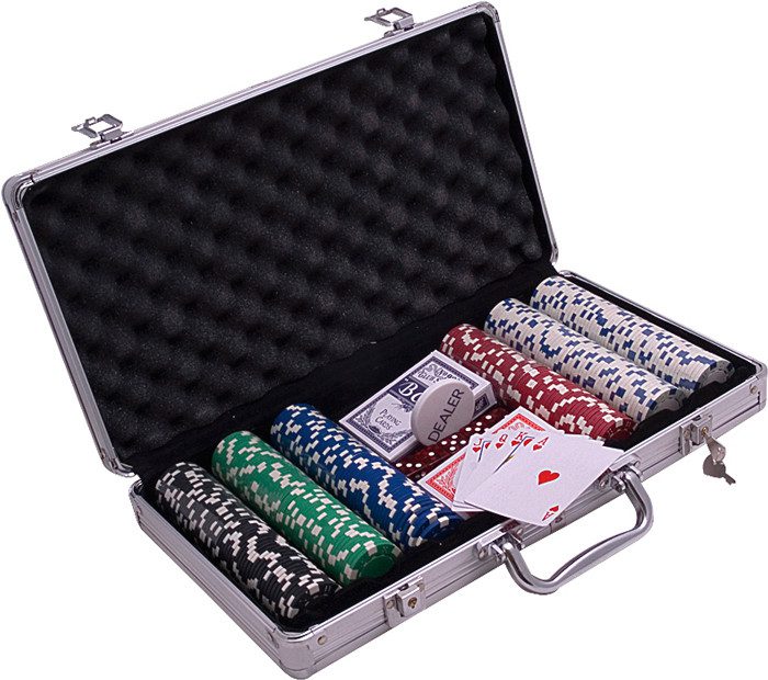 Pokerset Aluminium Case 300 Chips